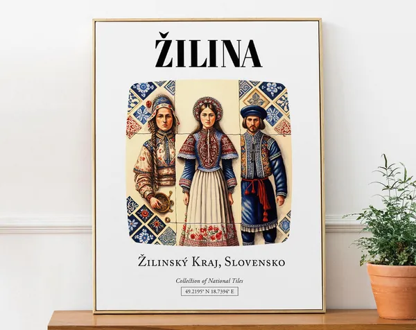 Ilina Ilinsk Kraj Slovensko Tile Pattern Art Print