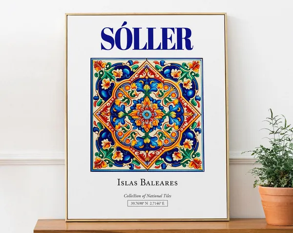 Islas Baleares Spain Minimalist Travel Poster