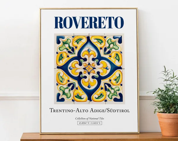 Rovereto Trentino-Alto Adige, Italy Travel Poster