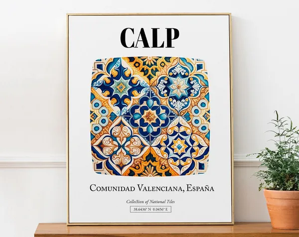 Calp Valencian Community Spain Travel Poster