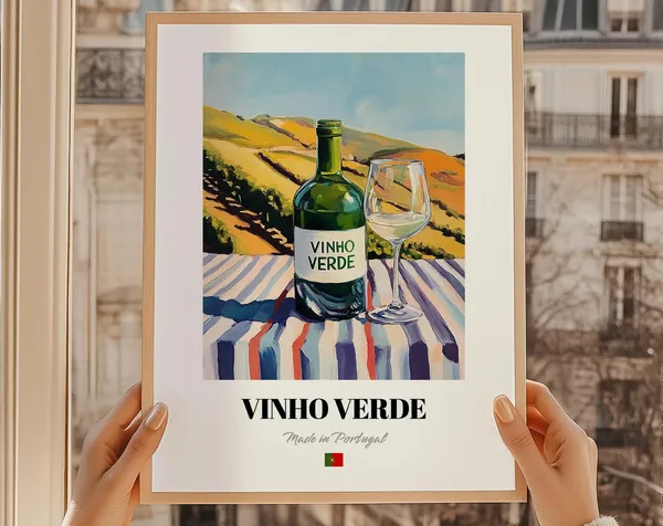 Vinho Verde Portugal Green Wine Poster Art Print