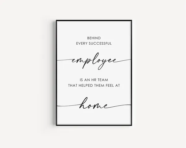 HR Quotes Office Humor Art Print for Workspaces