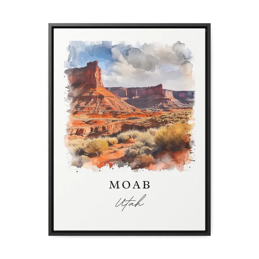 Moab Traditional Travel Poster, Utah Art Print - Image 6