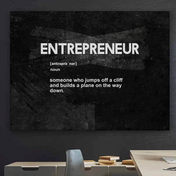 Entrepreneur Definition Motivation Art Print