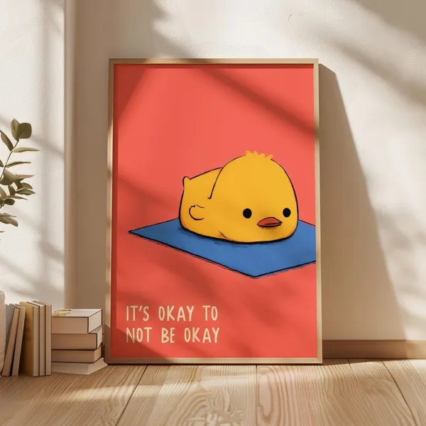 It's Okay To Not Be School Counselor Office Art Print