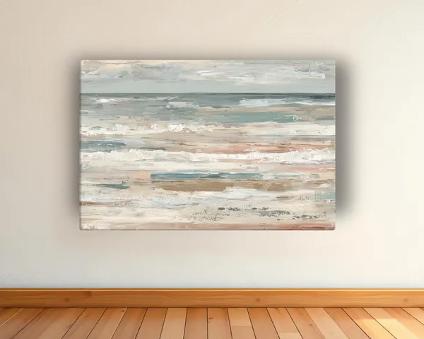 Abstract Coastal Seascape, Beach Wall Art Print