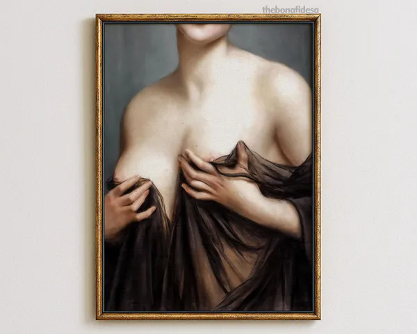 Alter Art Print, Vintage Oil-Painting Portrait