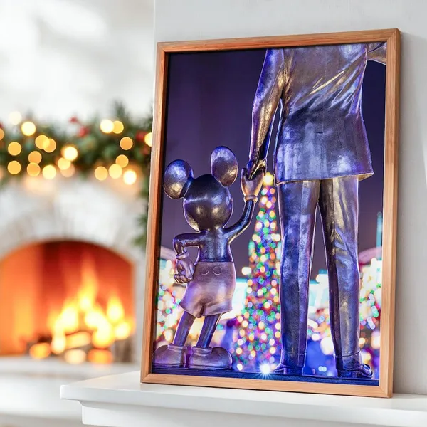 Partners Christmas Disney Magic Kingdom Photo Art Print
