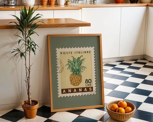Pineapple Fruit Market Italian Food Art Print