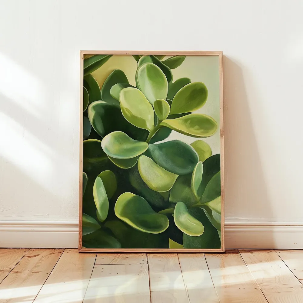 Georgia O'Keeffe Jade Plant Art Print, Modern Botanical Decor
