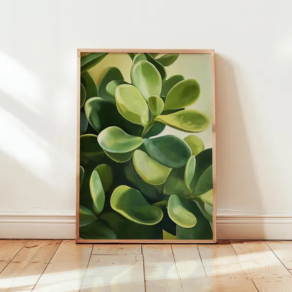 Georgia O'Keeffe Jade Plant Art Print, Modern Botanical Decor