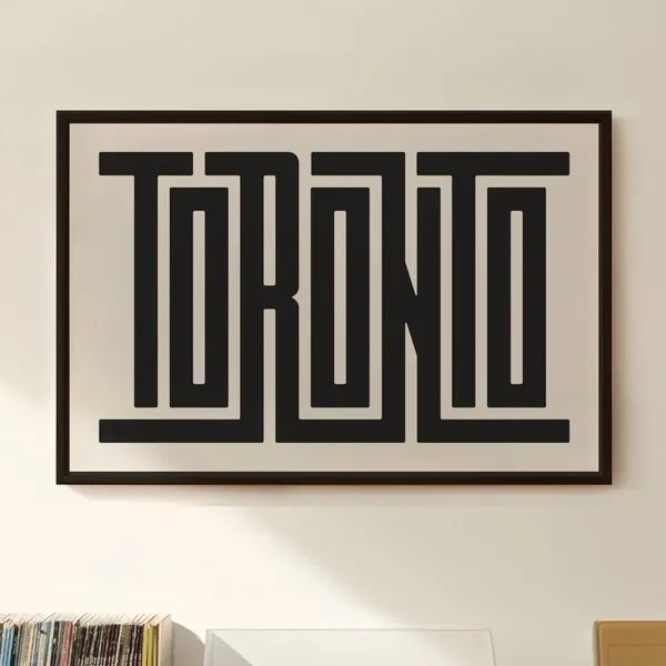 Toronto City Minimalist Typography Art Print
