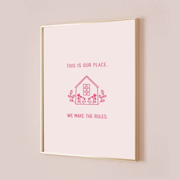 This Is Our Place Taylor Poster Quote Art Print