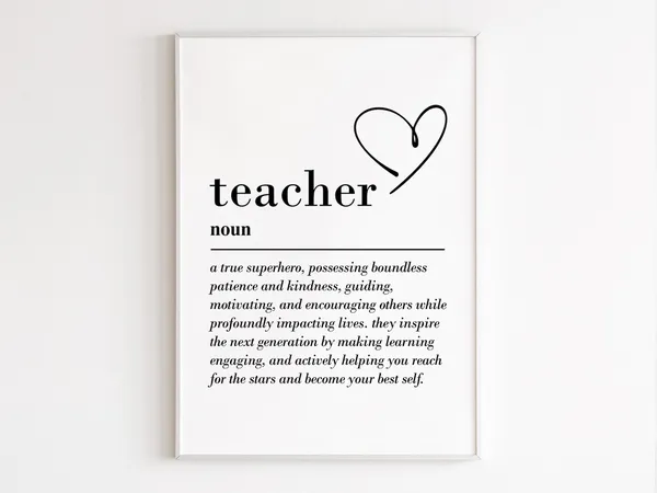 Teacher End Of School Year Wall Art Print