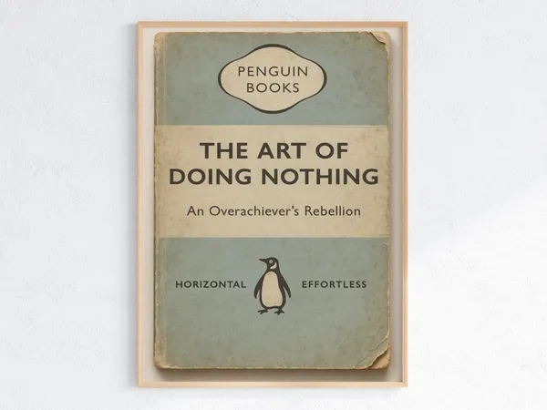 Funny Penguin Book Parody Poster, Humor Art Print
