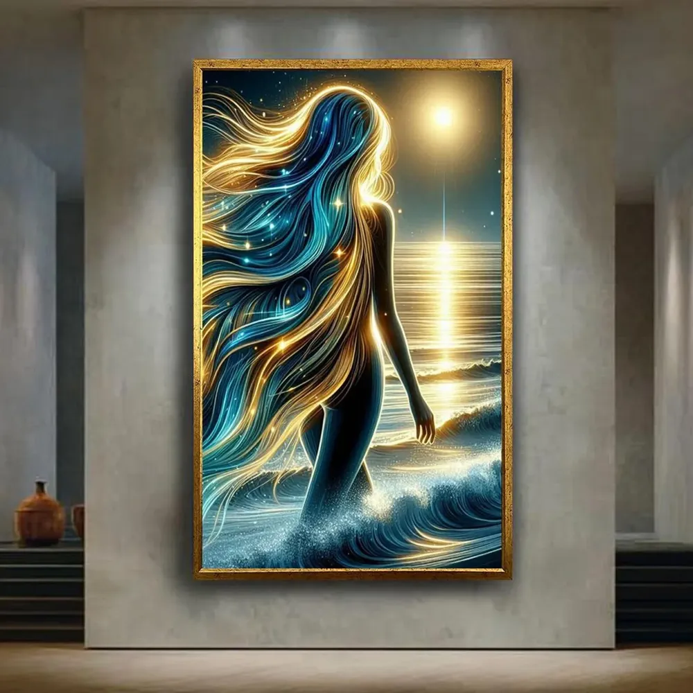 Mystical Ocean Goddess Wall Art Print
