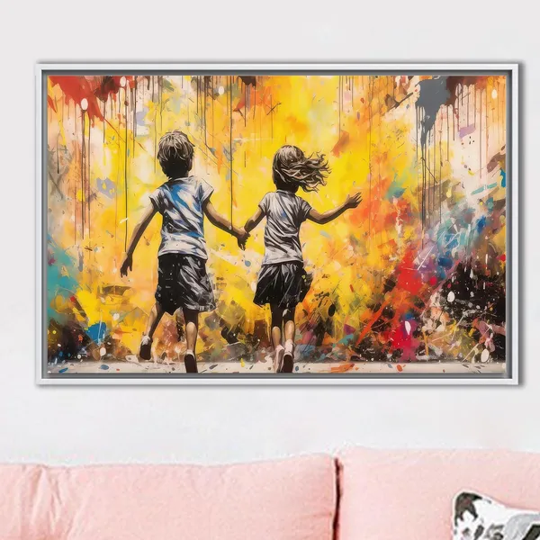 Graffiti Kids, Urban Street Art Print