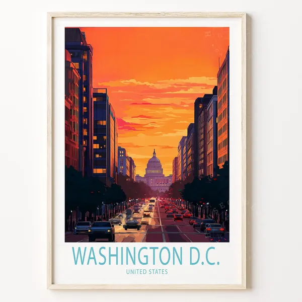 Washington Dc House Warming Gifts Travel Poster