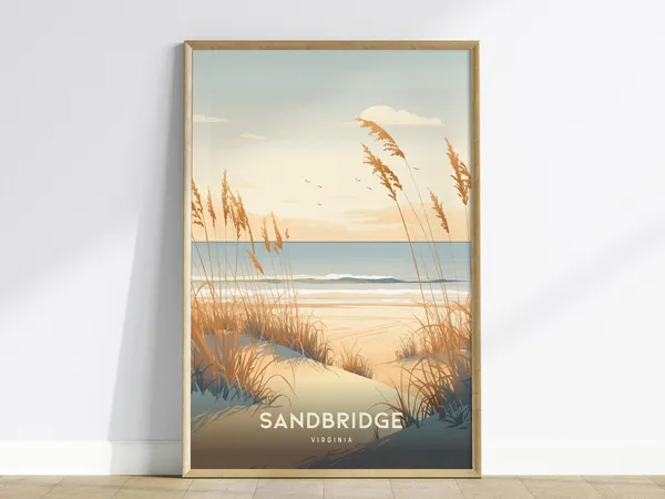Sandbridge Virginia Beach Coastal Dunes Sunrise Art Print