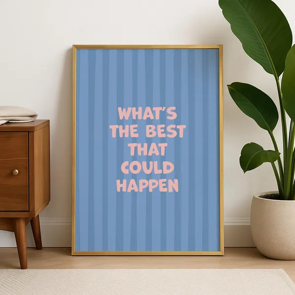 Preppy Coquette Uplifting Quote Print, Teen Girl Decor