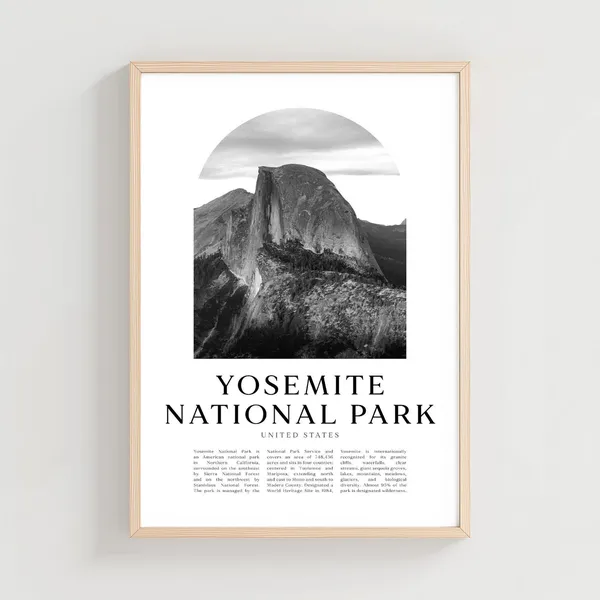 Yosemite National Park United States Travel Poster