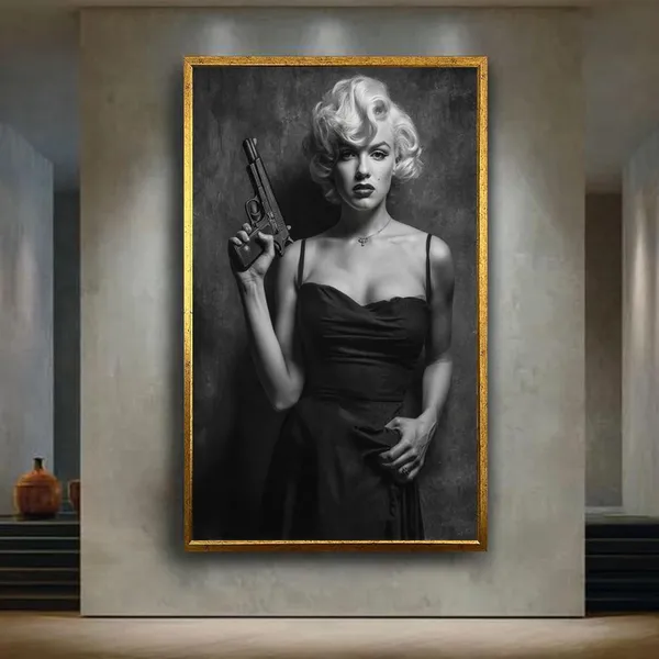 Film Noir Femme Fatale Vintage Hollywood Portrait