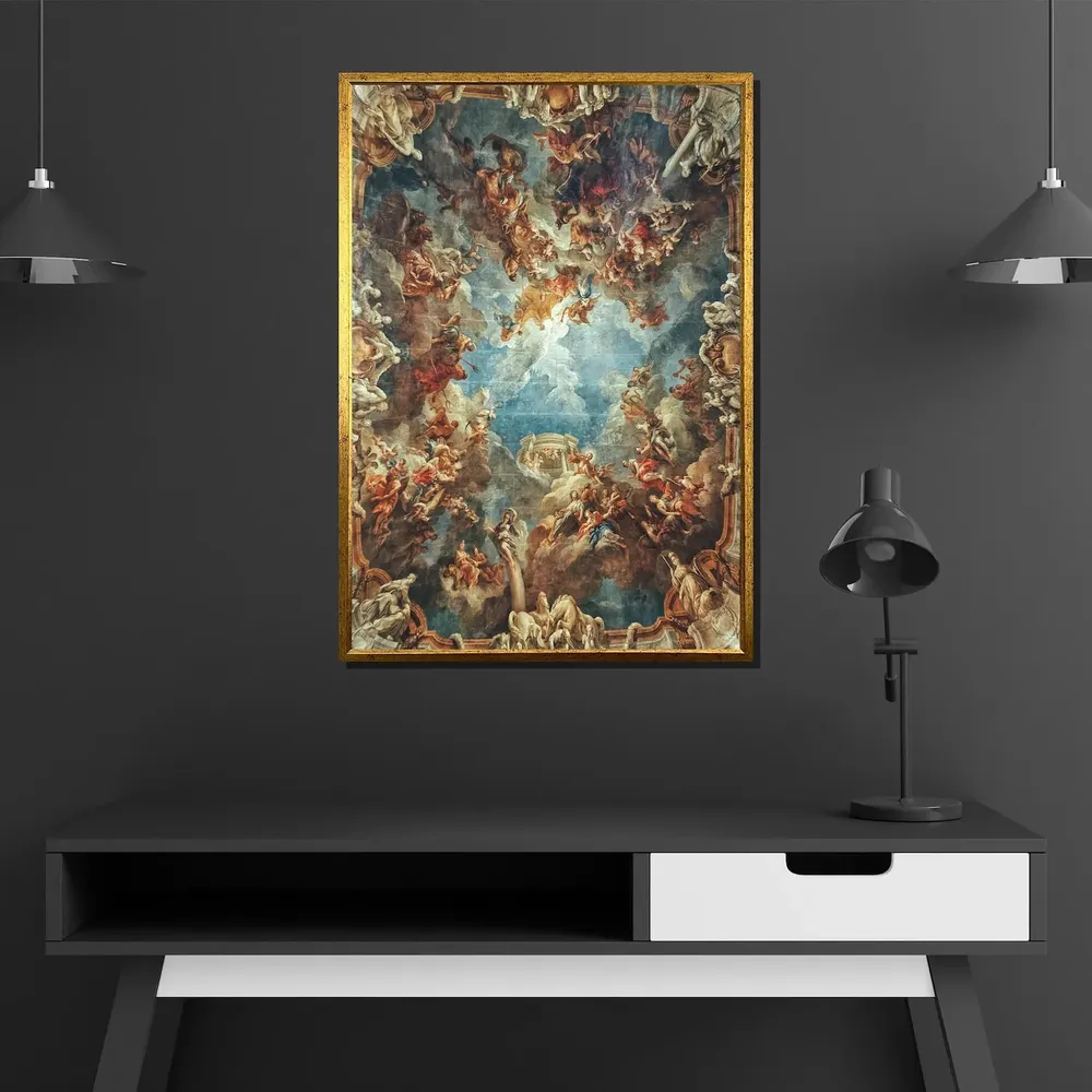 Baroque Ceiling Fresco Art Print, Classic Renaissance - Image 3