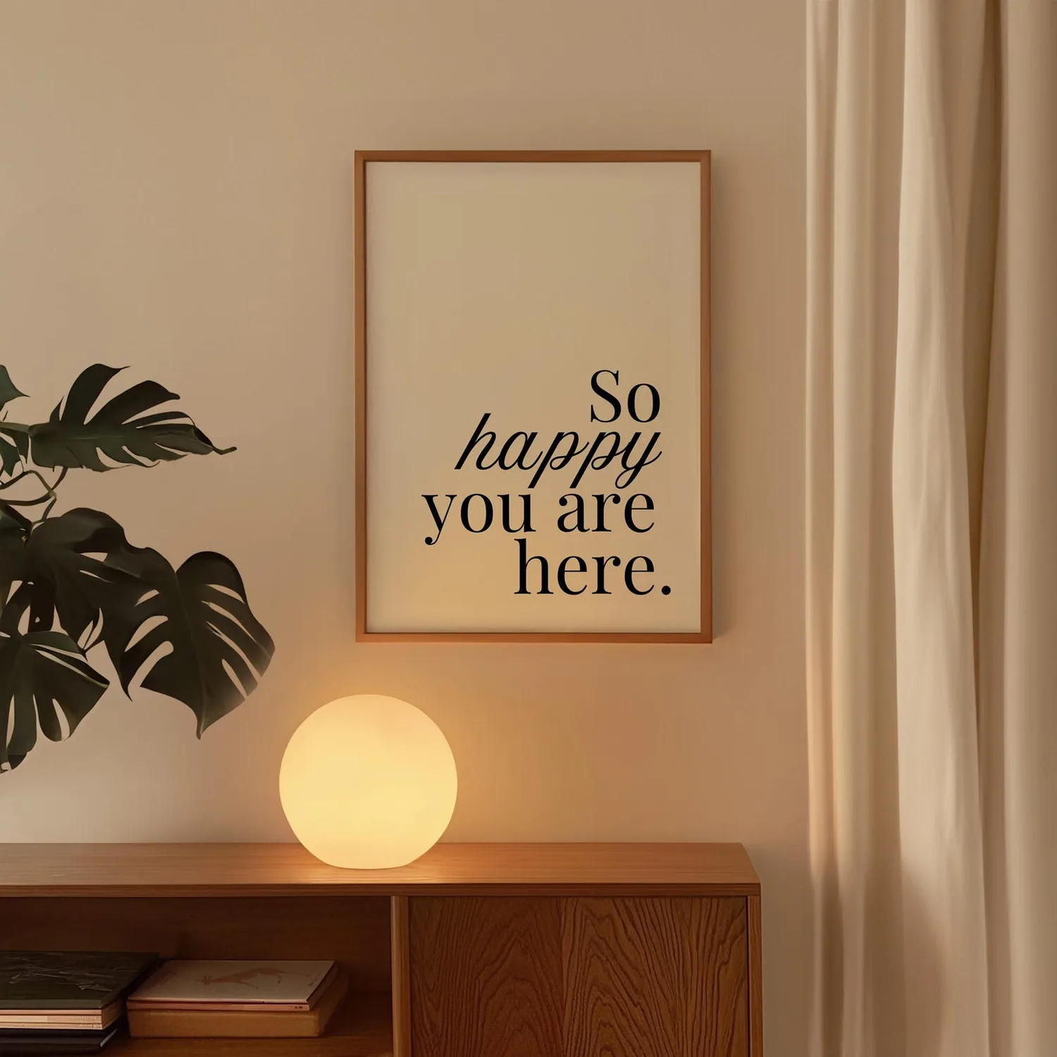 Welcome Sign For House, Minimalist Typography Art Print