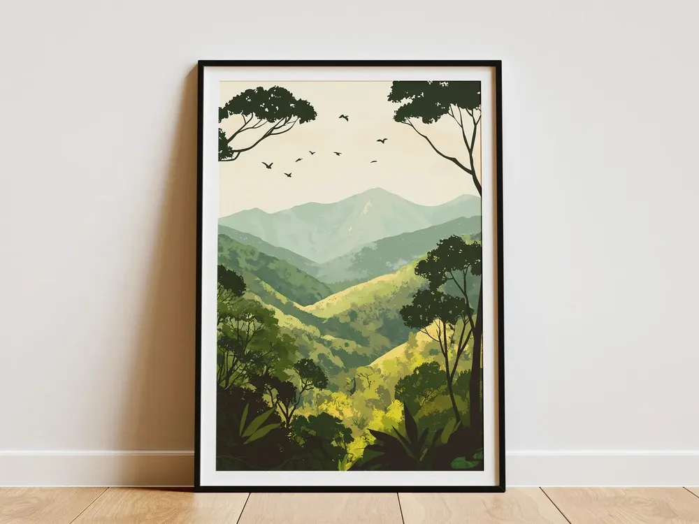 Uganda Bwindi Impenetrable National Park Travel Poster