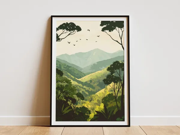Uganda Bwindi Impenetrable National Park Travel Poster
