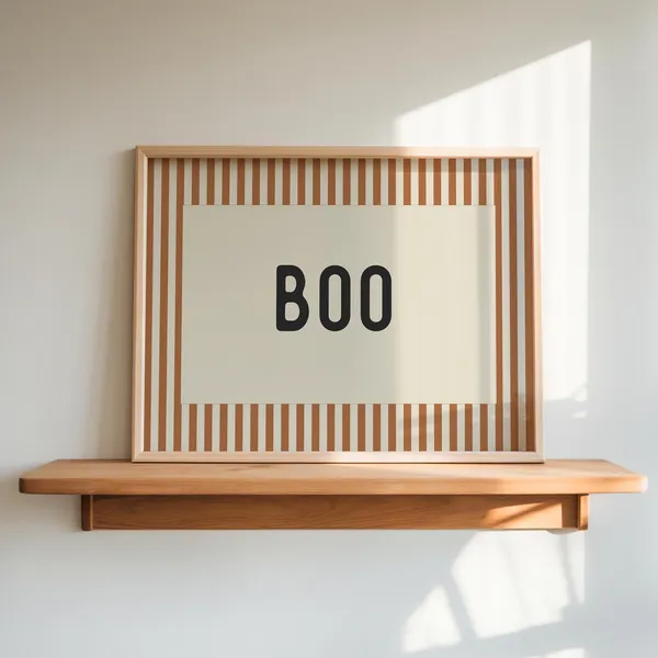 Halloween Boo Print, Spooky Season Fall Decor