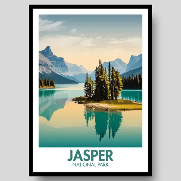 Jasper National Park, The Rockies Canada Travel Poster
