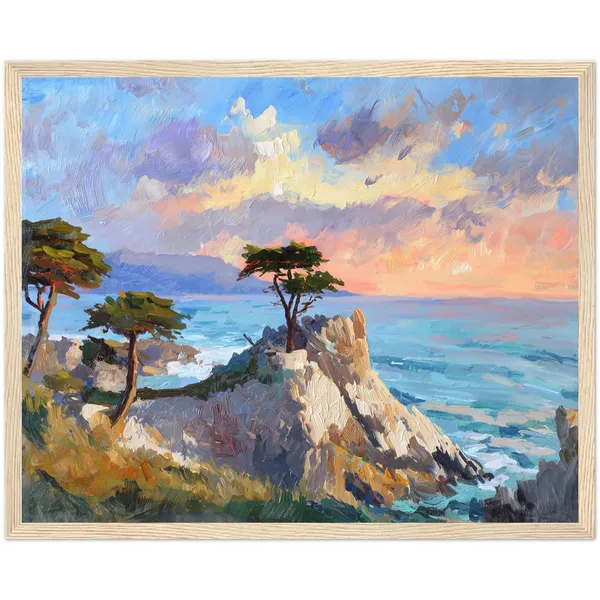 Carmel By The Sea Lone Cypress Travel Poster
