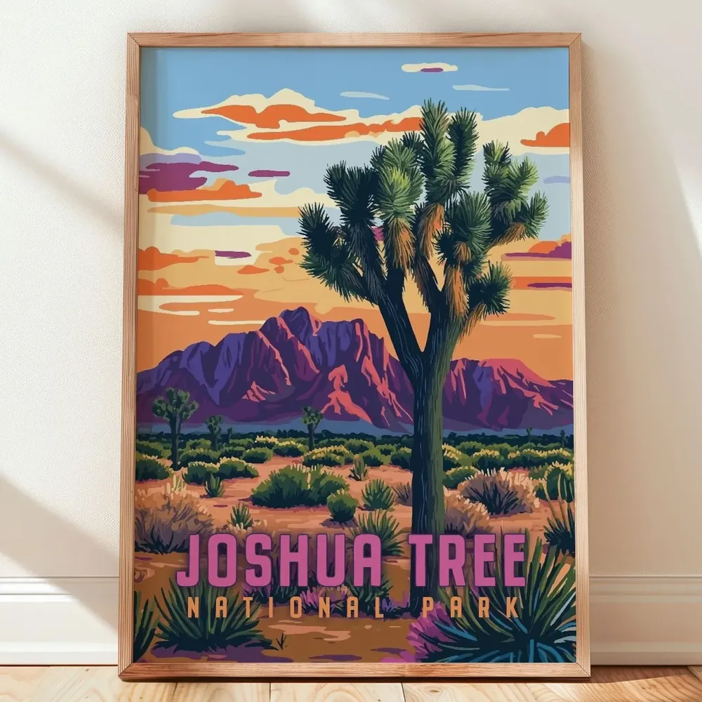 Joshua Tree National Park Vintage Serigraph Poster