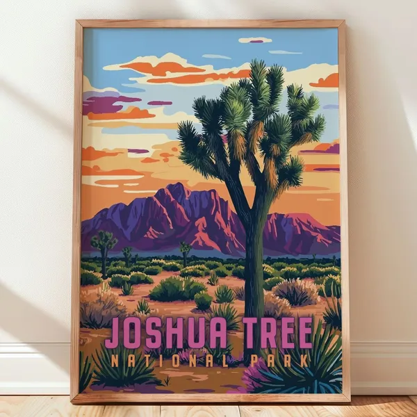 Joshua Tree National Park Vintage Serigraph Poster