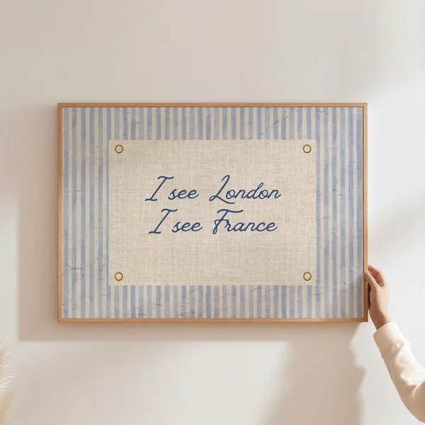 I See London France Funny Bathroom Decor Poster