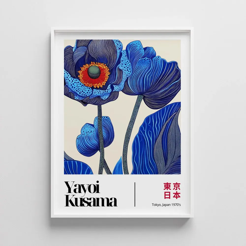 Yayoi Kusama Floral Japanese Art Print