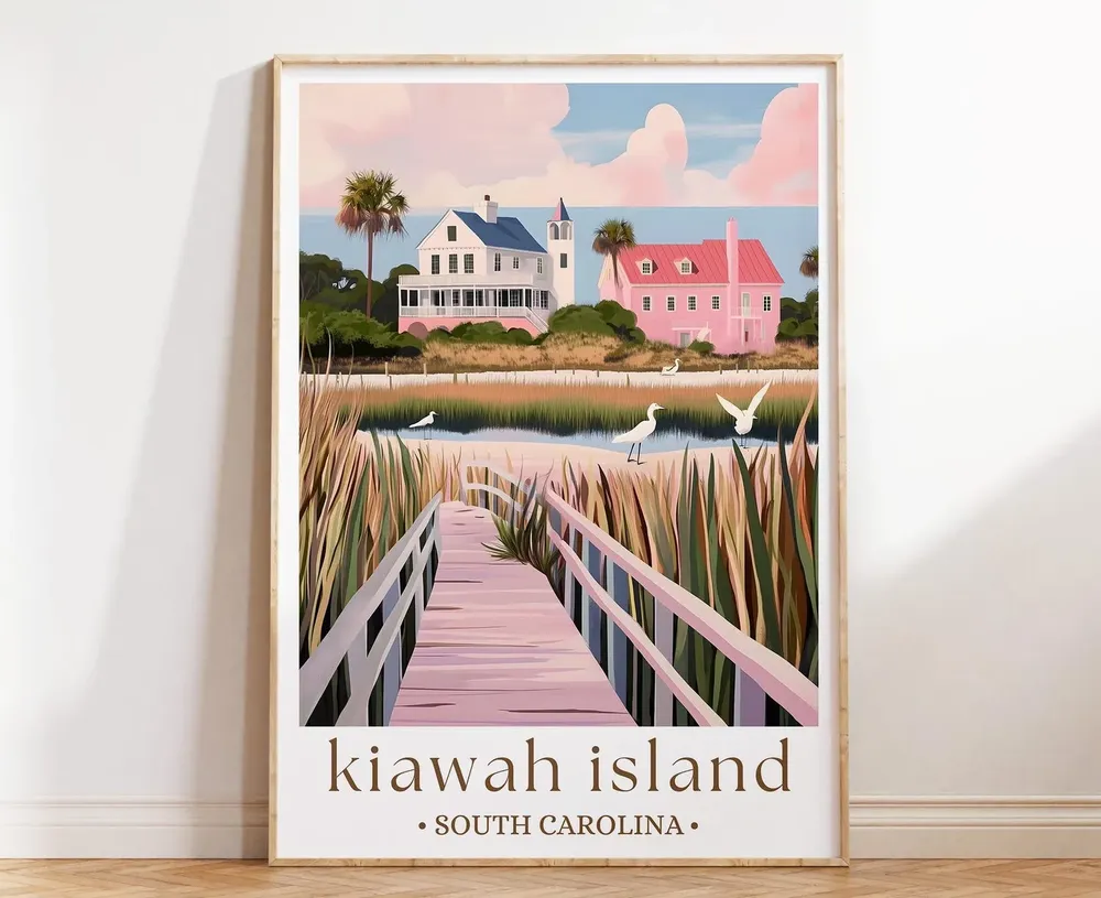 Kiawah Island South Carolina Coastal Nature Art Print
