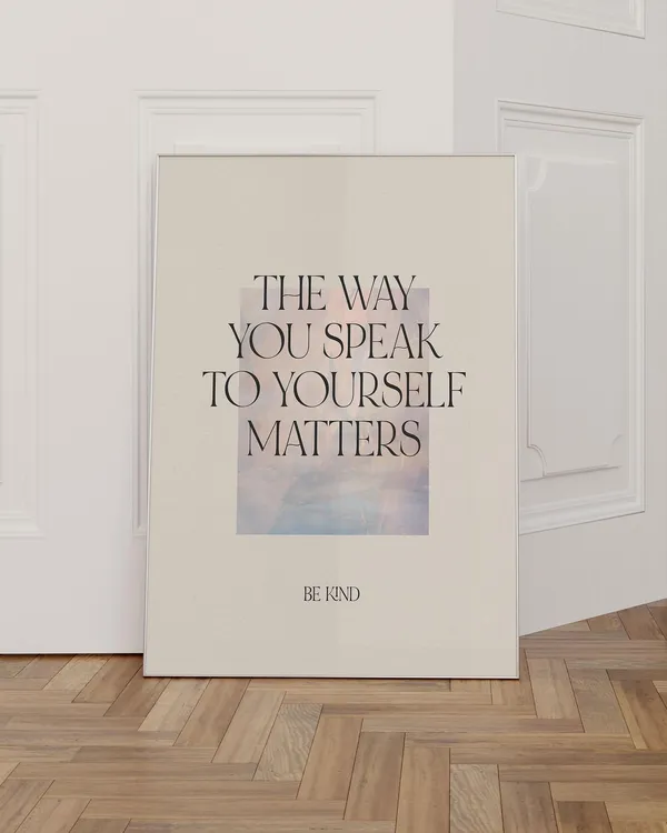 Positive Wall Art Mindfulness Poster Print