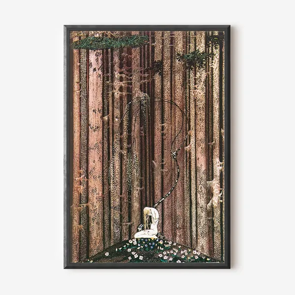 Kay Nielsen Fairytale Forest Art Print