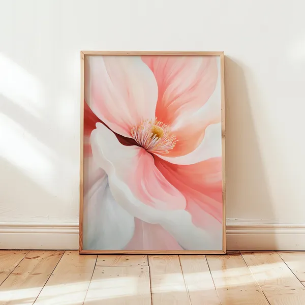 Georgia Okeeffe Cherry Blossom Pink Floral Art Print