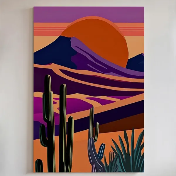 Southwestern Desert Sunset Poster Print
