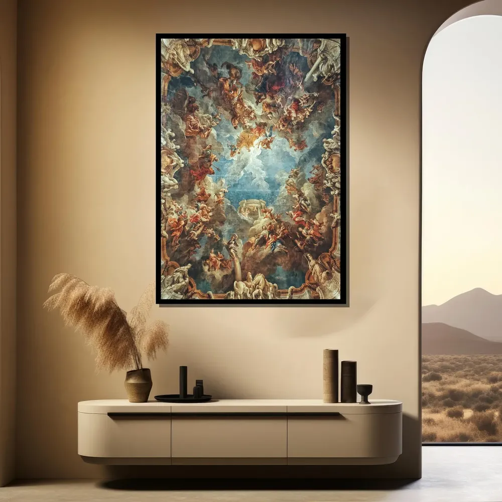 Baroque Ceiling Fresco Art Print, Classic Renaissance - Image 2