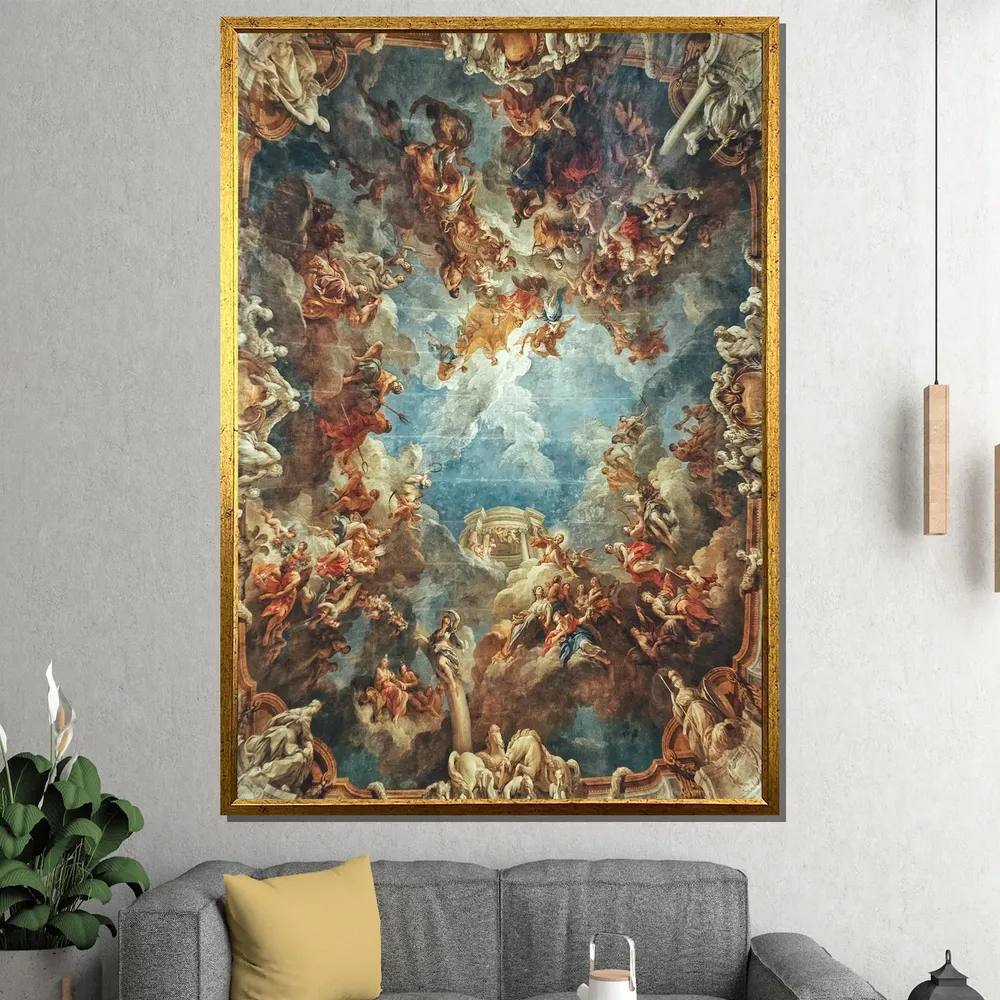 Baroque Ceiling Fresco Art Print, Classic Renaissance - Image 4