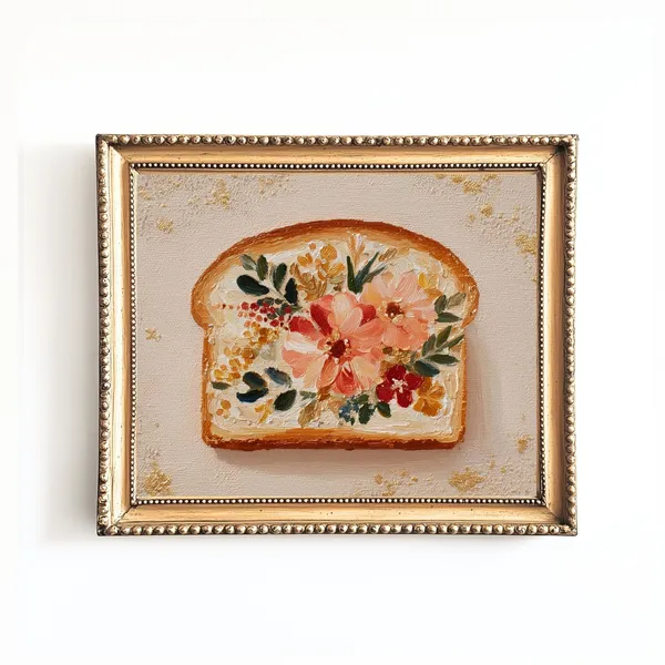 Jam Toast Kitchen Whimsical Breakfast Art Print