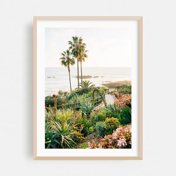 Laguna Beach Coastal Art Print, Ocean Landscape
