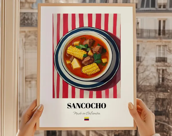 Sancocho Colombian Stew Kitchen Art Print
