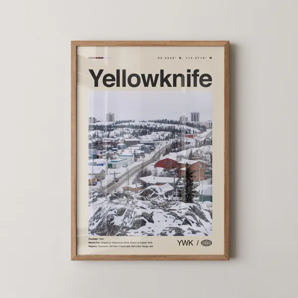 Yellowknife Travel Poster, Northwest Territories