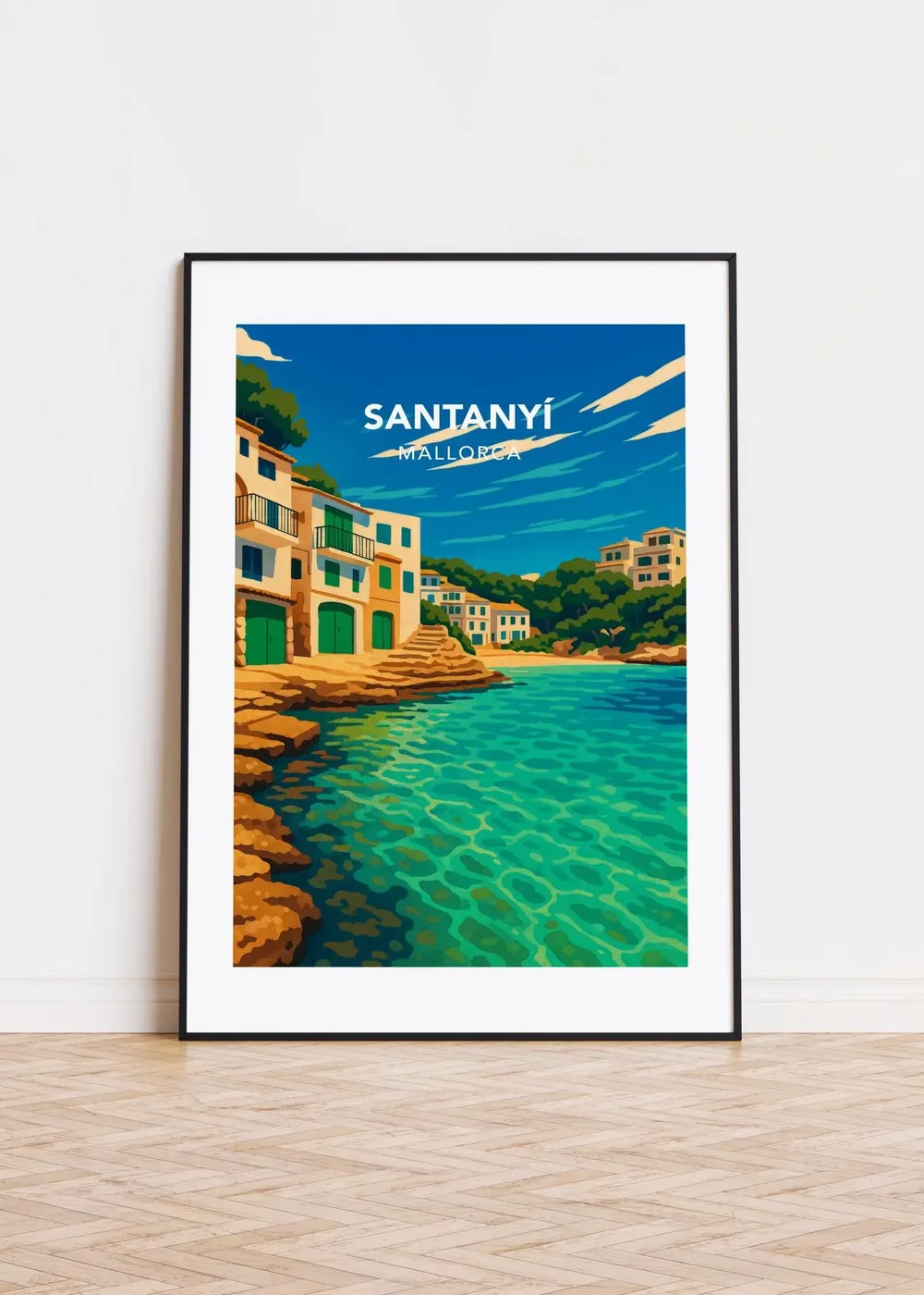 Santany Poster Print Illustration Art
