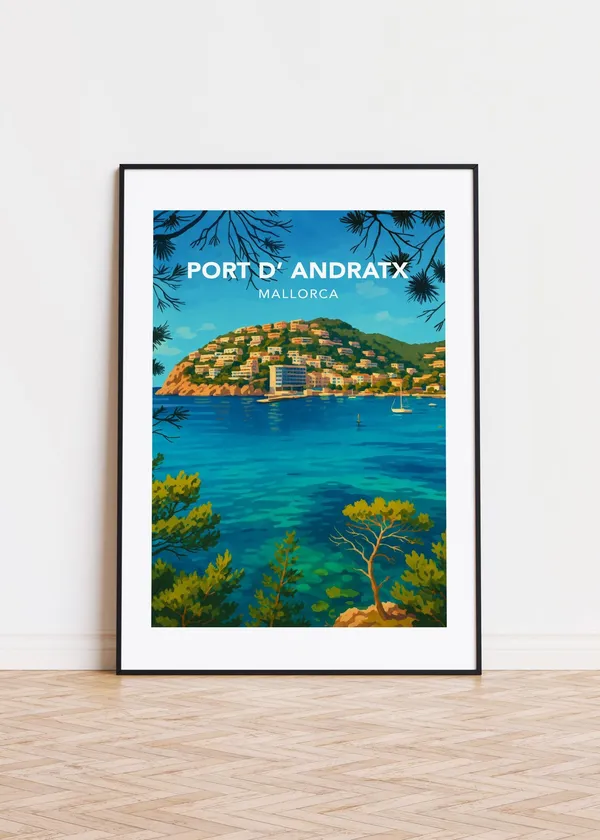 Port D Andratx Illustration Art Print